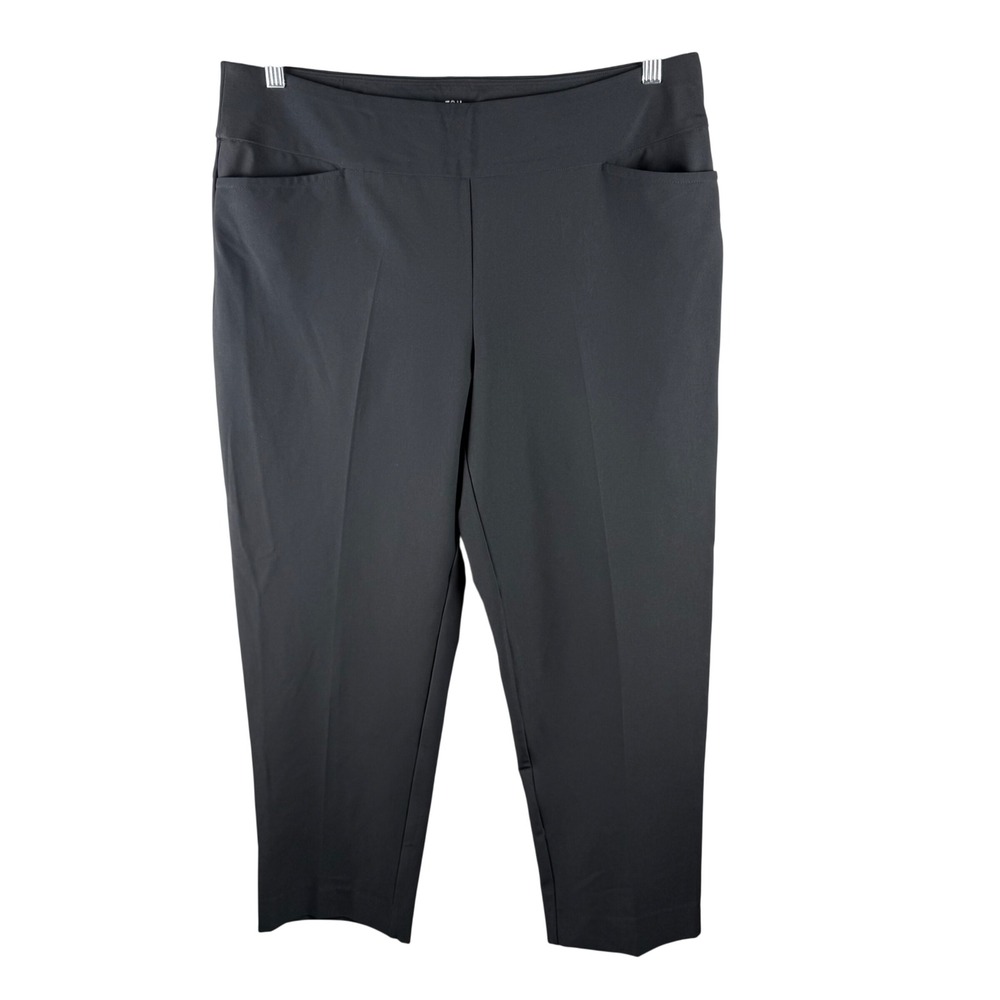 Tail White Label Womens Size 18 Ankle Pant Black Pull On Stretch Golf Active NWT